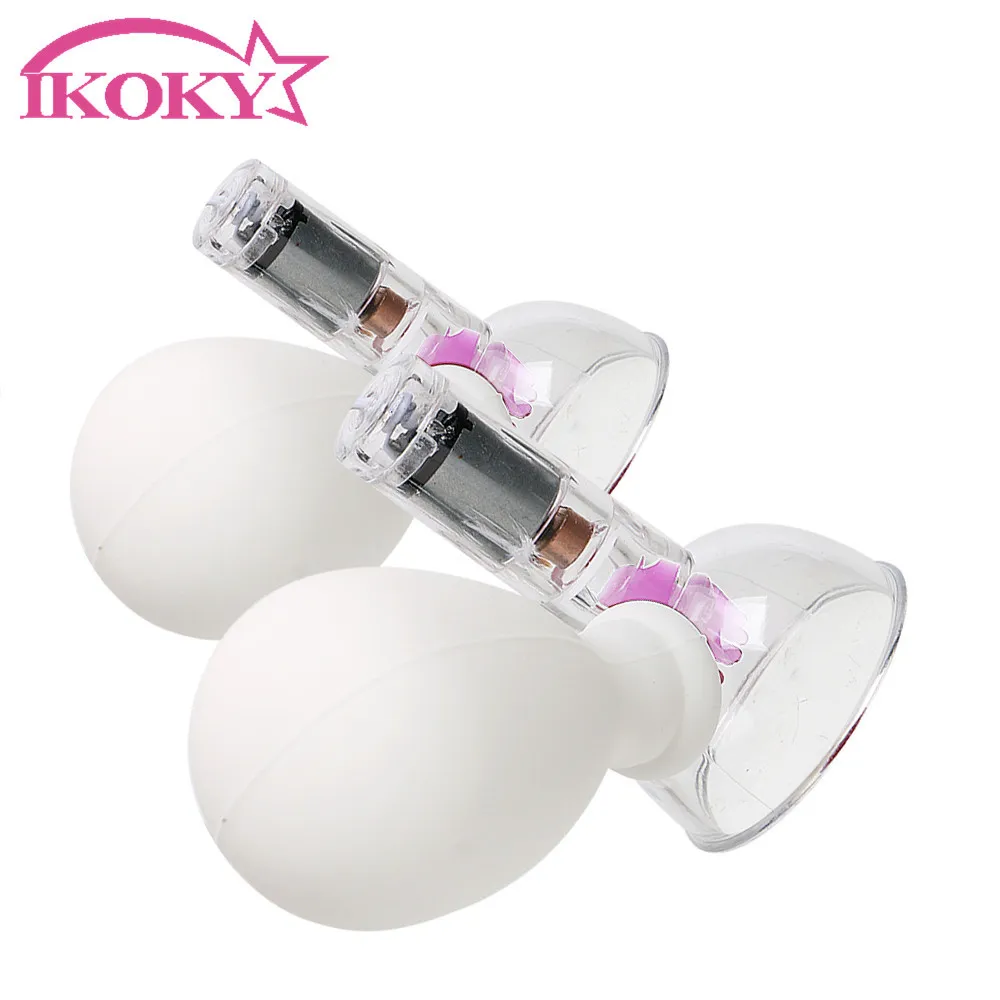 Ikoky Nipple Sucker Breast Vibrator Sug Cups For Nipples Female Masturbation Sexiga leksaker Par Klitor Massage Vuxenspel