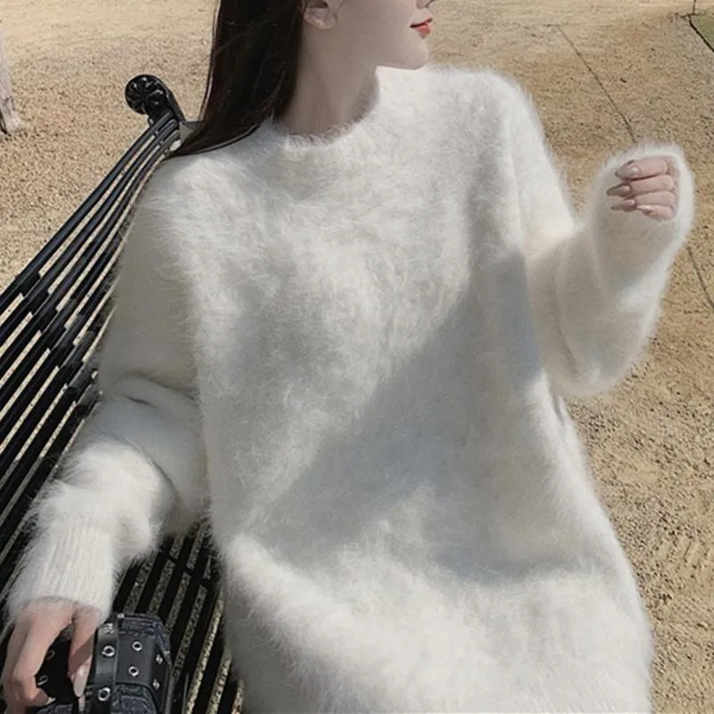 Plus size fluffy sweaters shop