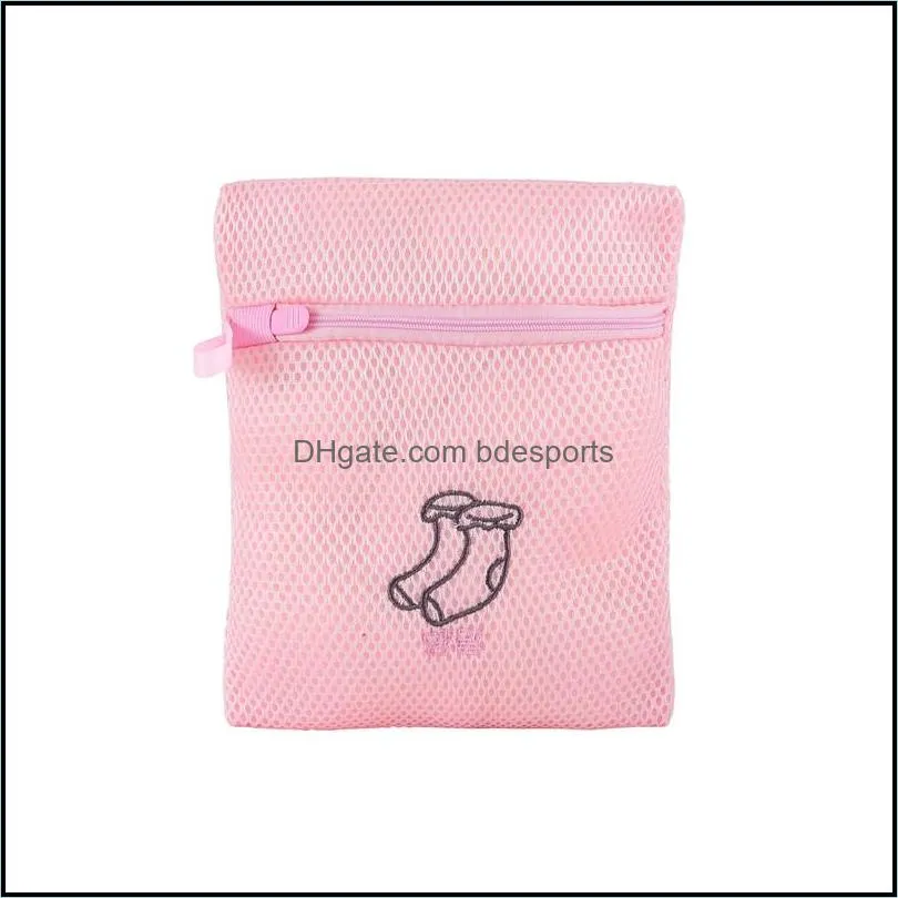 Mesh Laundry Bags Washing Home Use Clothing Underwear Organizer Basket Useful Bra Wash Bag zipper Clothes Protection Nets