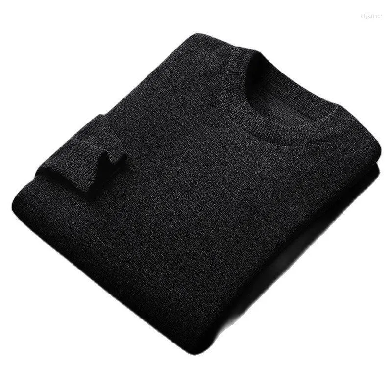 Men's Sweaters Autumn Chenille Sweater Men Loose Plus Size Casual All-match Pullover Fat Black Bottoming Shirt Tide Guy 8xl 140kgMen's Olga2