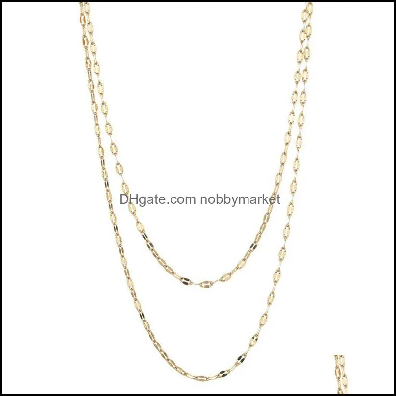 Chokers 2022 Fashion Women European And American Overlapping Clavicle Chain Necklace Sexy Party Stainless Steel