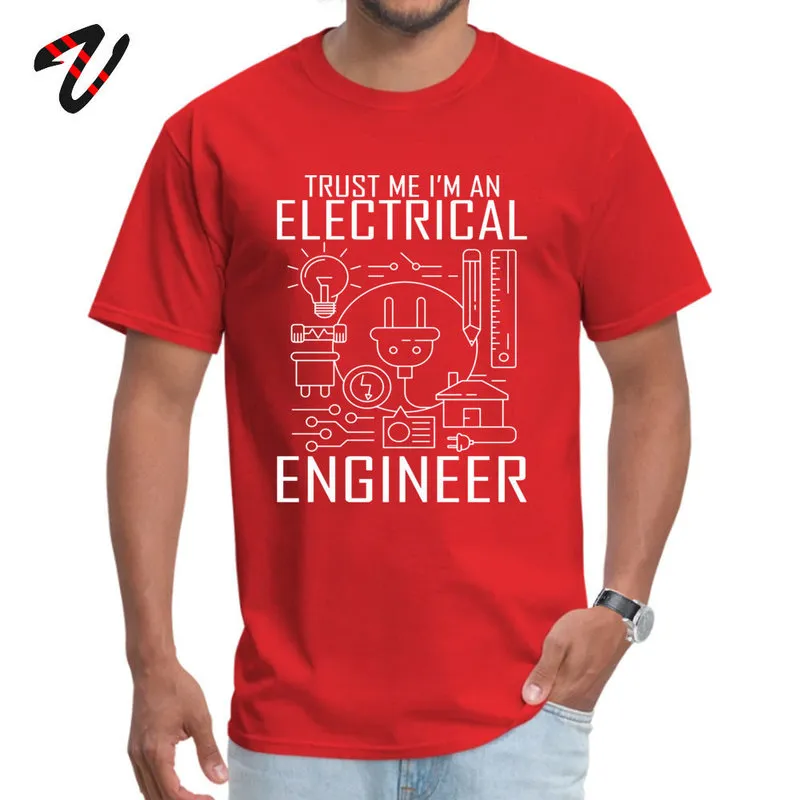 2019 Popular TrustmeIamanEngineer Printed Top T-shirts O Neck 100% Cotton Men Tops T Shirt Short Sleeve Tee Shirts Autumn 200Trust-me-I-am-an-Engineer red