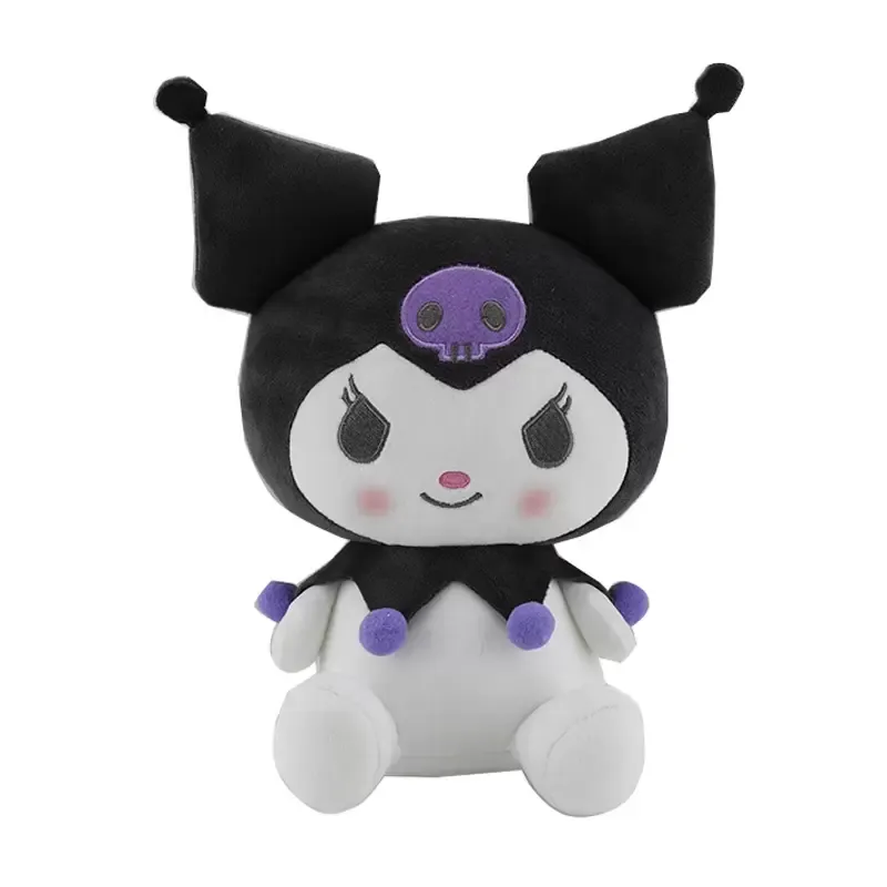 Nouveau détail 2024 modèle animaux en peluche 25 cm cinq types en gros dessin animé jouets en peluche belles poupées Kuromi se vendent comme des petits pains chauds personnalisés populaires