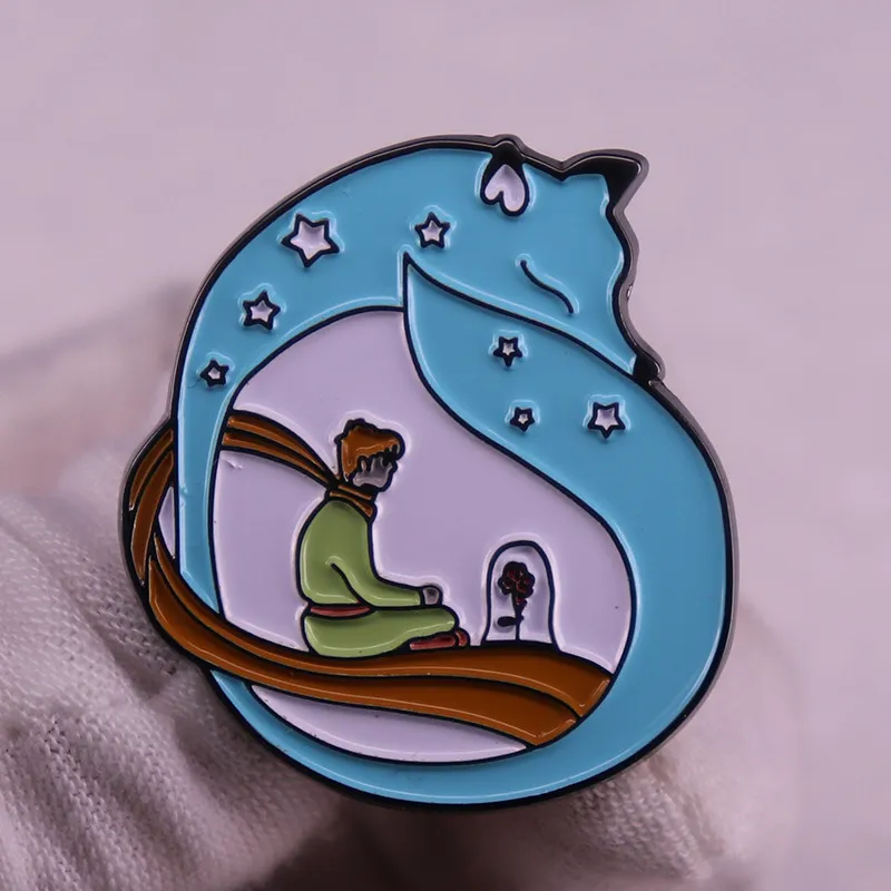 The Little Prince enamel pin set