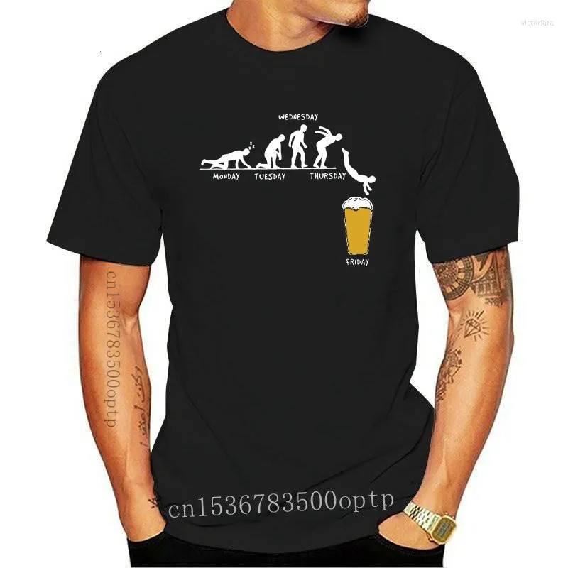 Men's T-Shirts Men Week Craft Beer Tops T Shirt Alcohol Drunk Tshirts Wine Drinking 2022 Tees Premium Cotton Tall Man Clothes Fitness O NecM