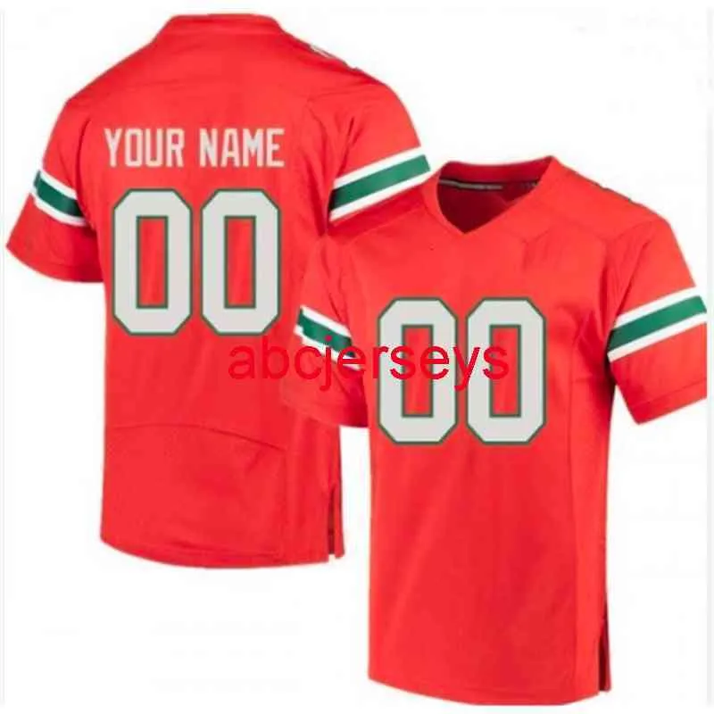 Mit Stitched Custom Hurricanes Jersey Agregue cualquier número de nombre Hombres Mujeres Youth Football Jersey XS-6XL