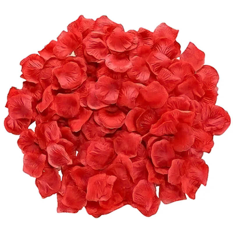 500/1000 PCS Soie Rose Pétales De Fleurs Pour La Décoration De Mariage Romantique Fleur Artificielle Rouge Blanc Bleu Saint Valentin Accessoires