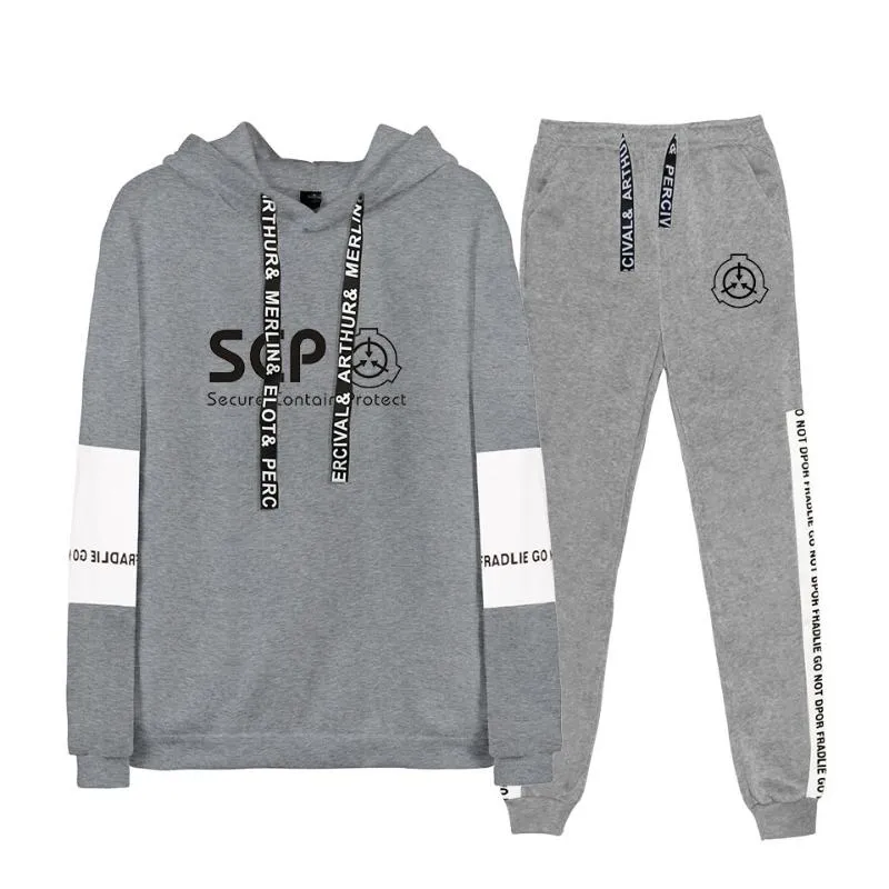 Heren Hoodies Sweatshirts Fashion Print SCP Foundation Men's Women's Casual Hooded Sweatshirt Sports Pants Jogging Youth Hip-Hop T
