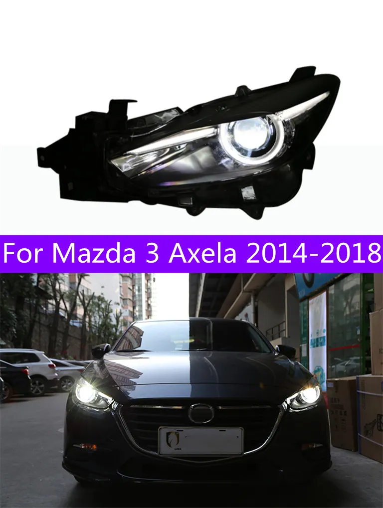 LED Headlights For Mazda 3 Axela DRL Head Light With High Beam Front