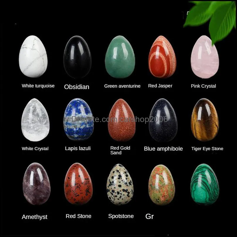 natural stone crystal egg ornaments quartz healing crystals energy reiki gem living room decoration