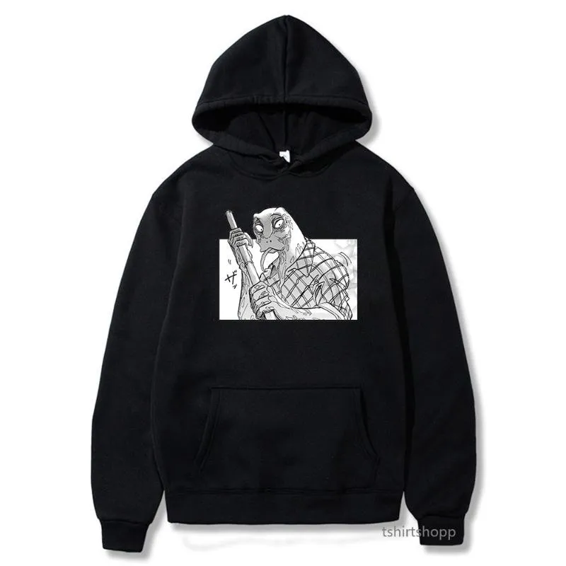 Men's Hoodies & Sweatshirts BEASTARS Legoshi Hoodie Fashion Men Vintage Harajuku Pullovers Manga Gosha Graphic Sudadera Hip Hop Anime Hooodi