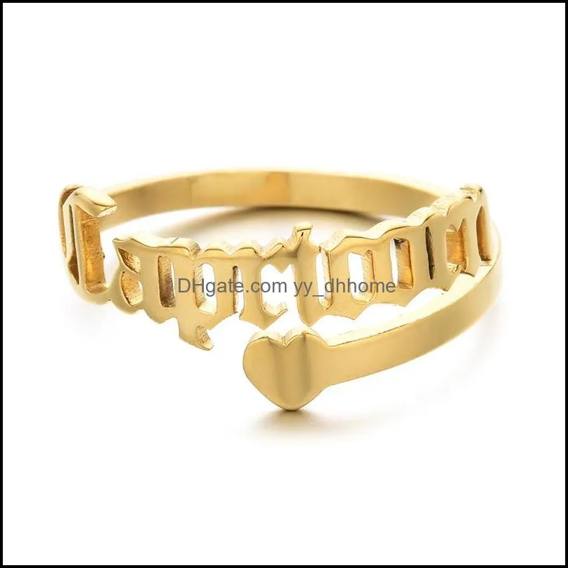 Bandringen sieraden verstelbaar hart roestvrij staal 12 constellaties letter ring voor vrouw openen bruiloft sterren vinger verjaardag cadeau drop