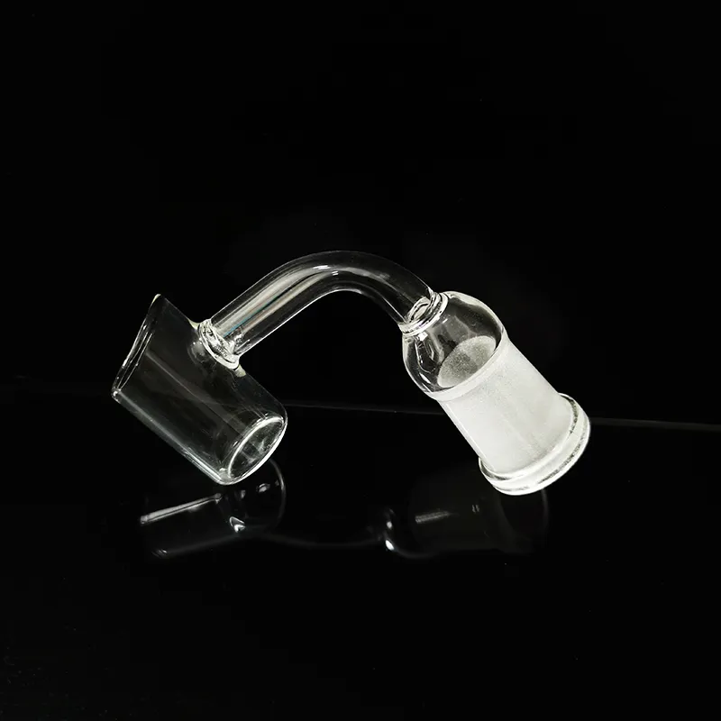 Ciotole per tabacco in vetro trasparente da 14 mm Tubi per fumo in Pyrex Ciotola in vetro femmina spessa per Dab Rig Adattatore per bong a percolatore Trasparente Tipo piegato Accessori per tubi di fumo