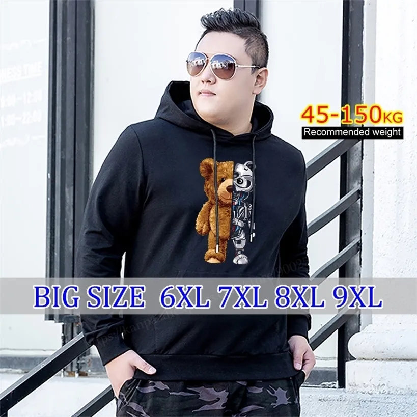 Oversized Bear Fleece Lined Hoodie Funny Hip Hop Mens Hero Viking Painting Fashion Sweatshirt For Autumn Winter Available In 6XL 7XL And 8XL 220325 From Mu04 64.76 DHgate.Com