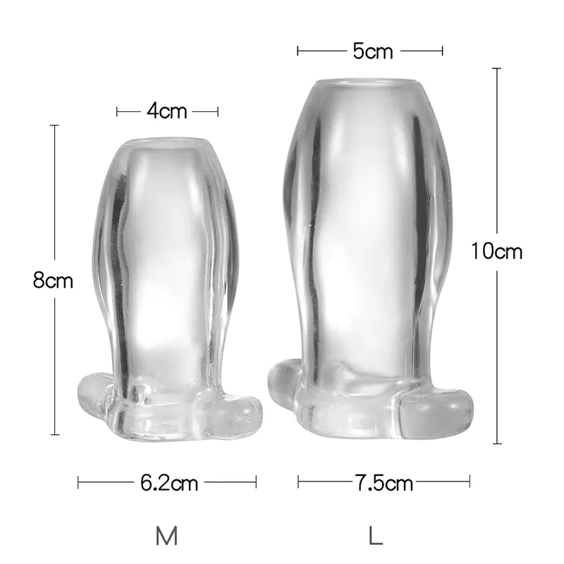 Clear Hollow aneros prostata with Anus Spreader,...