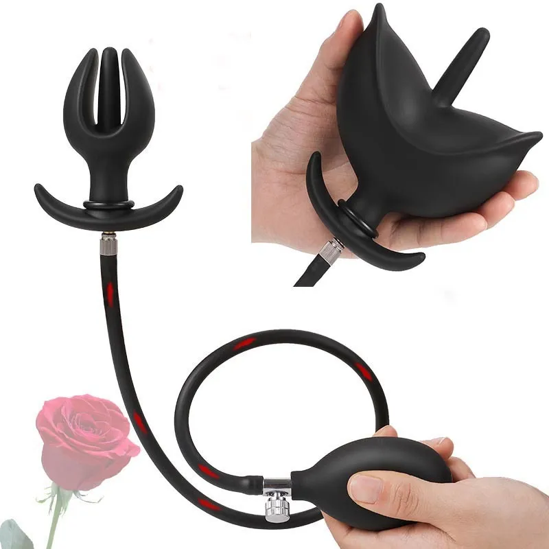 New Arrival Flower Inflate Anal Plug Dildo 18 sexy Toys For Women/Men Big Buttplug sexyy Toy Adult Butt Dilator