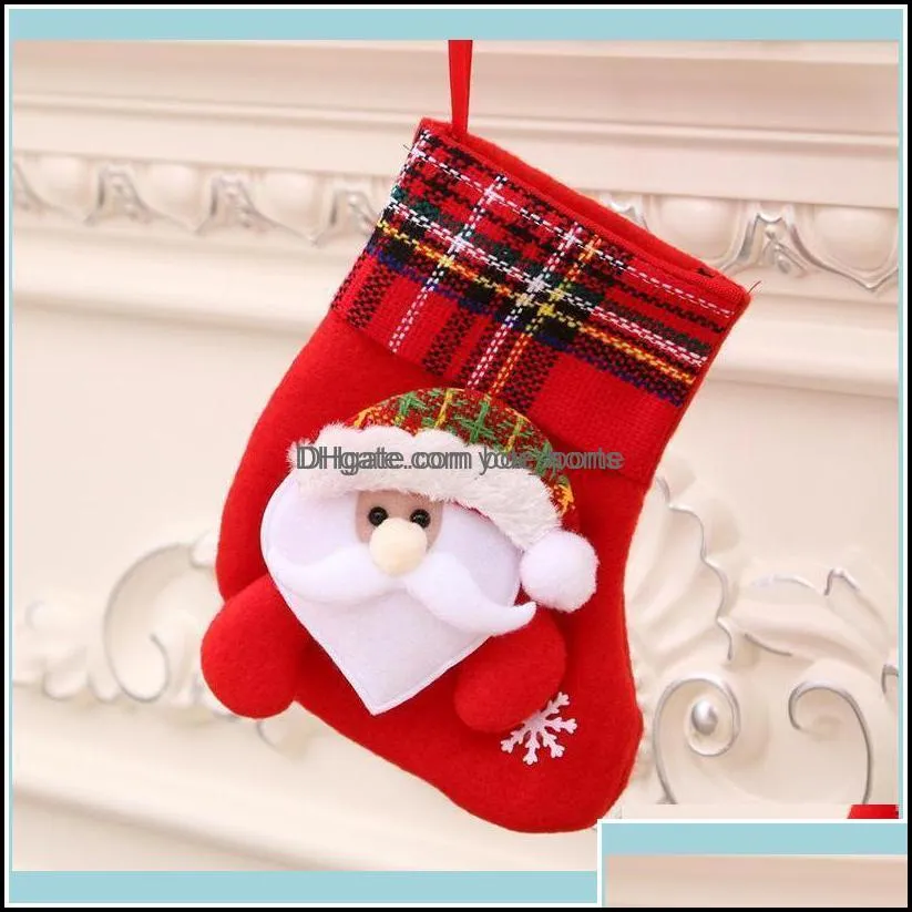 Festive Party Supplies Home & Gardenchristmas Decorations Santa Claus High Quality Lightweight Large Capacity Christmas Tree Pendant Socks