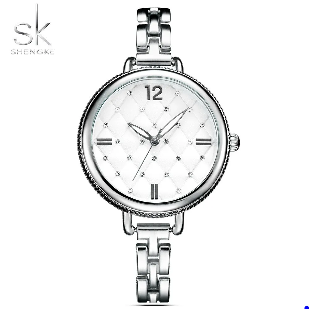 2022 Shengke Marke Frauen Watch Ladies Quarz Uhren Lady Army Watch Feminino Mujer Crystal F1