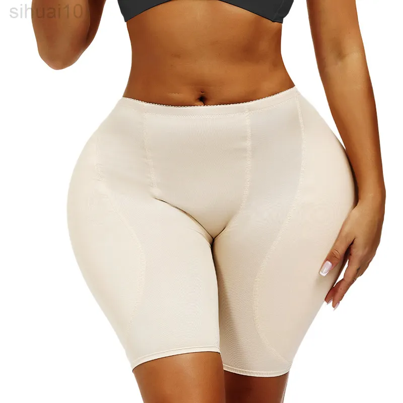 Shapewear Women Shapewear Butt Lifter Buttocks Enhancer Curvy Hip Pads  Panties (Color : Black, Size : 5XL.)