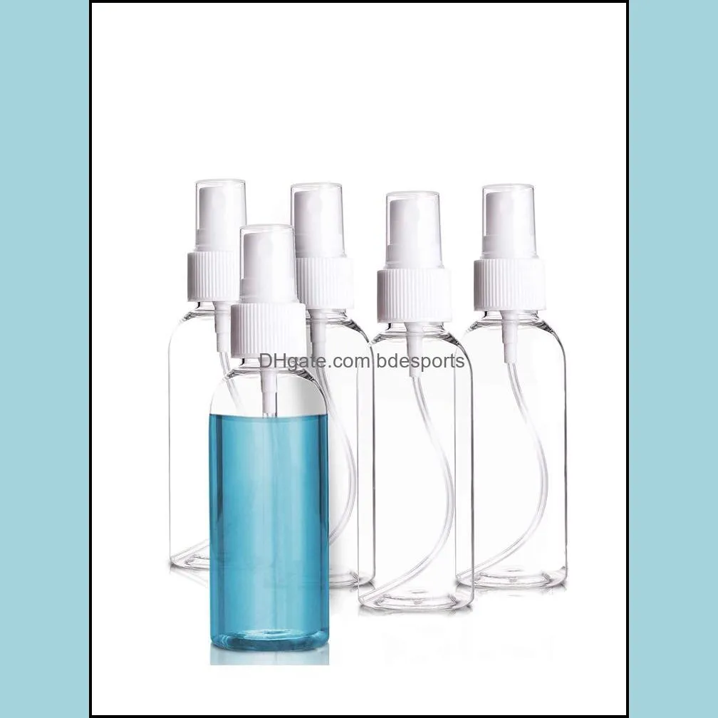 Liquid Soap Dispenser 10ml 20ml 30ml 60ml 100ml Refillable Spray Bottle Empty Cosmetic Containers Plastic Atomizer Portable Travel Perfume