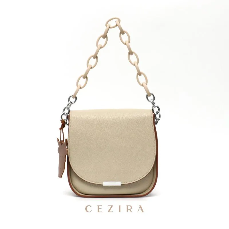 Sacs de soirée CEZIRA Qualité PU Vegan Cuir Crossbody Femmes Mode Chaîne Sous-bras Sacs à main Femme Chic Suspendu Épaule Hobo Sacs à main