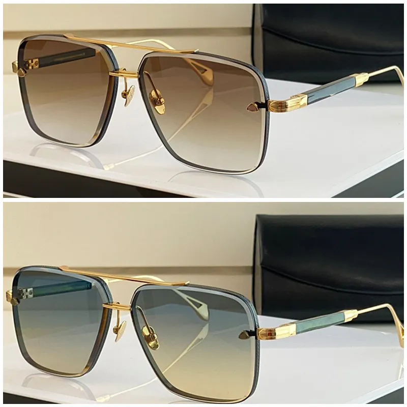 أزياء النظارات الشمسية مصممي رجال Gen I Design Sung Lasses Square K Gold Frame على غرار الأسلوب الراقي في الهواء الطلق UV400 بالجملة مع Lunette المربع الأصلي