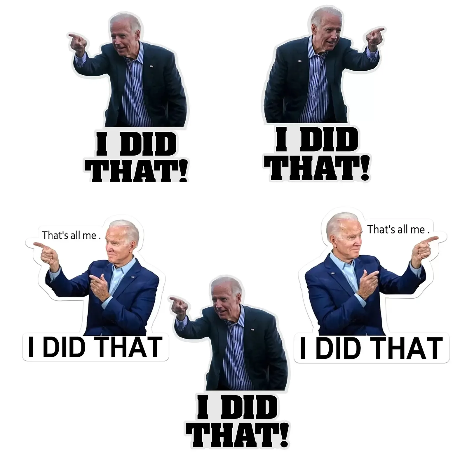 Parti Dekorasyon 100 adet Joe Biden Komik Çıkartmalar-Ben O Araba Sticker Çıkartma Su Geçirmez Çıkartmalar DIY Yansıtıcı Çıkartmalar Posteri Yaptım