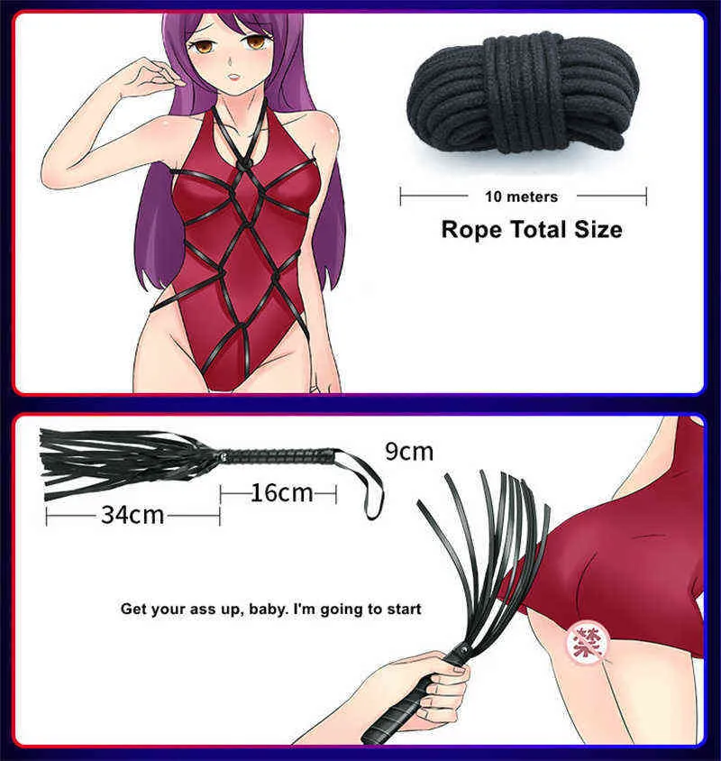 AdultshopBDSM Kits Bondage Set Leather Sex Toys For Adult Game