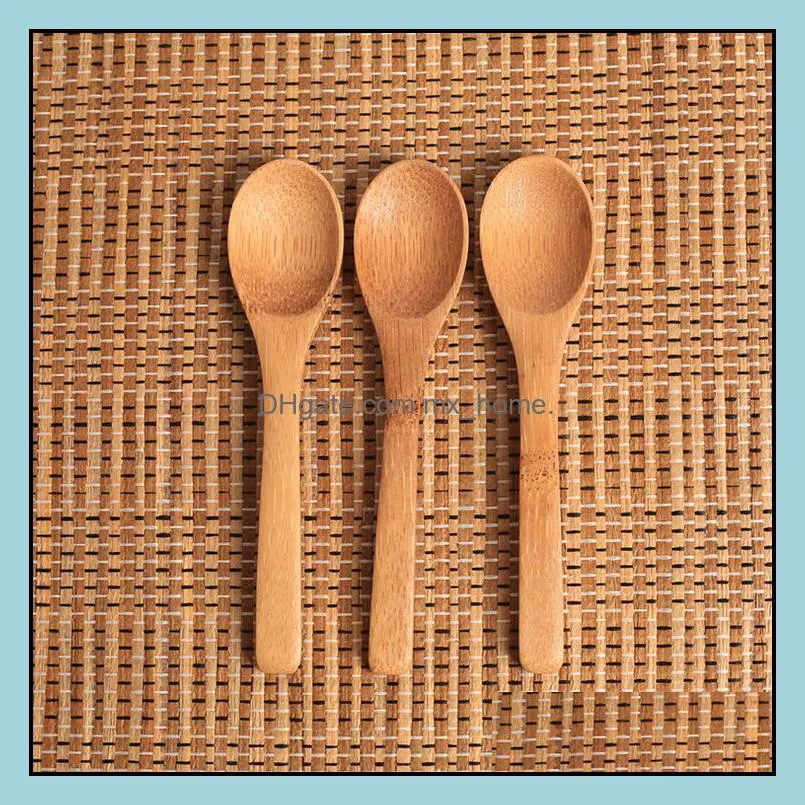 Wooden Jam Spoon Baby Honey Coffee New Delicate Kitchen Using Condiment Small 12.8*3cm Japanese Bamboo Eco