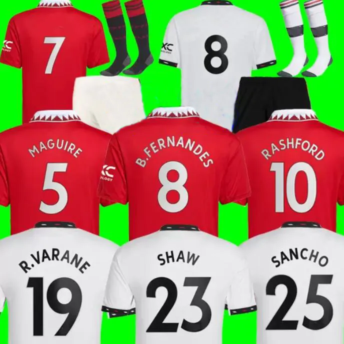 22 23 Season SANCHO Soccer Jerseys PLAYER 7 Fans Version BRUNO MANS