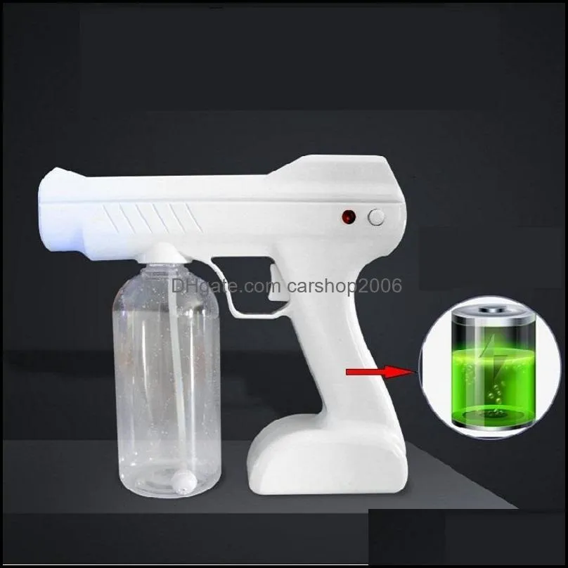 2020 Hot sale Household Portable Disinfection Wireless Sprayer Blue Light atomization Nano Spray Gun 800ml household cleaning tools