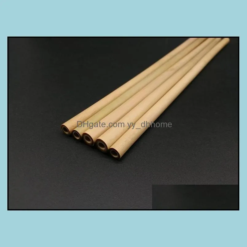 20cm natural bamboo straws bamboo drinking straw reusable eco friendly handcrafted drinking straws sn554