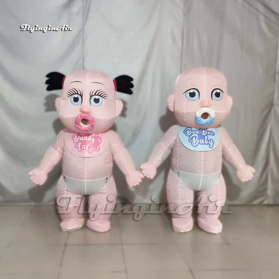 Walking Inflatable Baby Costume Advertising Figure Clothing Adult Wearable Blow Up Doll Suit For Event