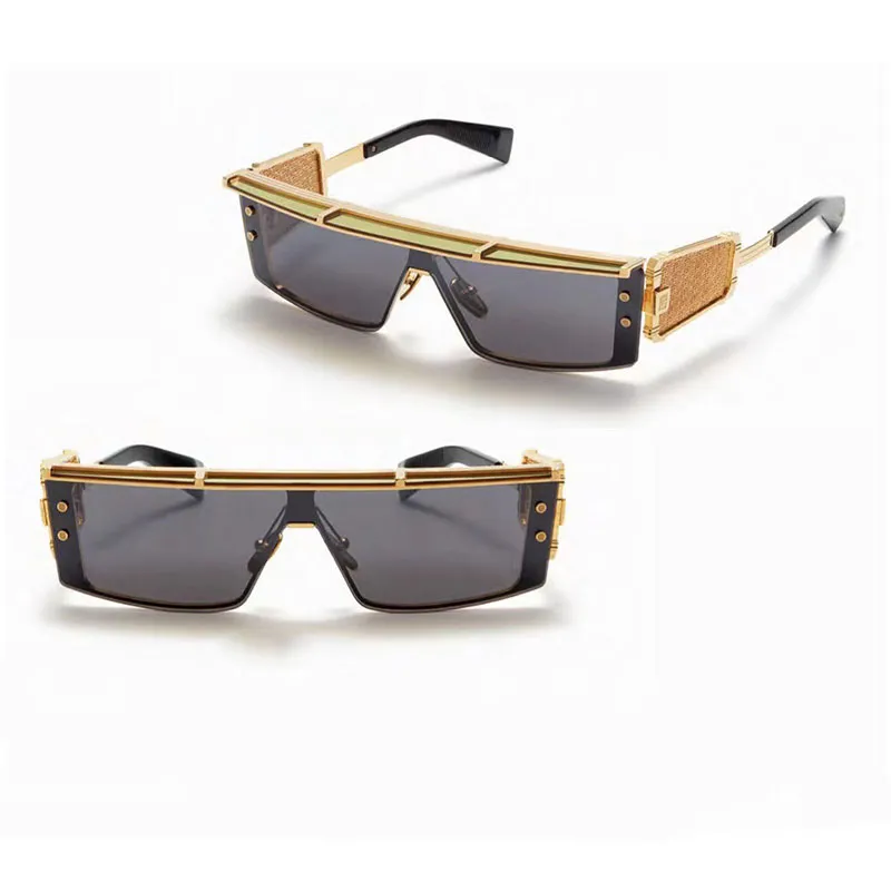 Okulary przeciwsłoneczne projektant mężczyzn Kobiety BPS-127 Ramka Projekt osobowości luksusowy najwyższej jakości okulary przeciwsłoneczne Nowe wysokiej klasy butik oryginalne pudełko