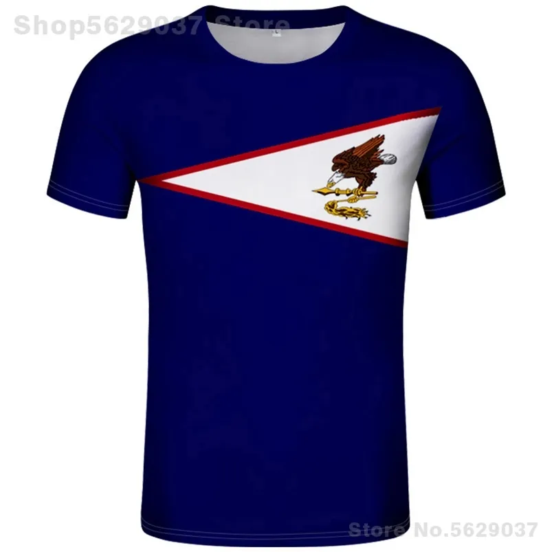 Samoa Americana Camiseta Livre Custom Made Nome Número Branco Preto Samoan Roupas Asm DIY T-shirt Como Imprimir Texto Palavra Bandeira Roupas 220702