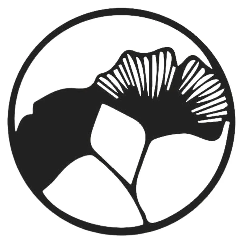 Декоративные предметы статуэтки гинкго настенные декор 9.8 в креативном металлическом искусстве черный круглый лист