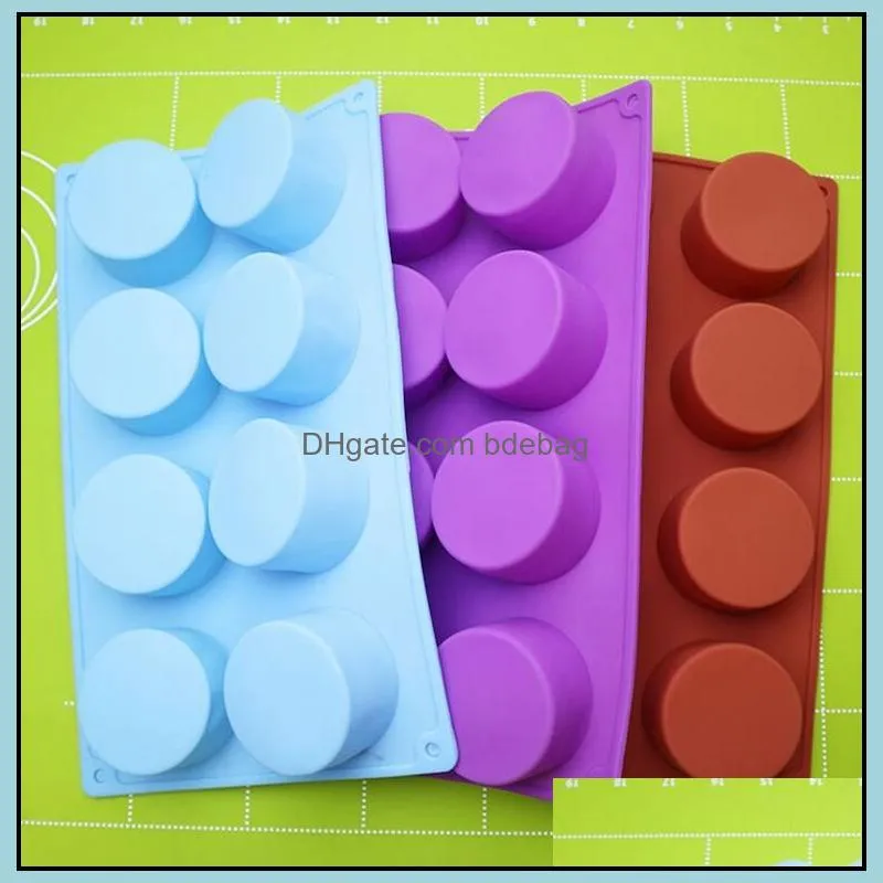 Silicone Pudding Mold Cake Pastry Baking Round Jelly Gummy Soap Mini Muffin Mousse Cake Decoration Tools Bread Biscuit Mould WWA145