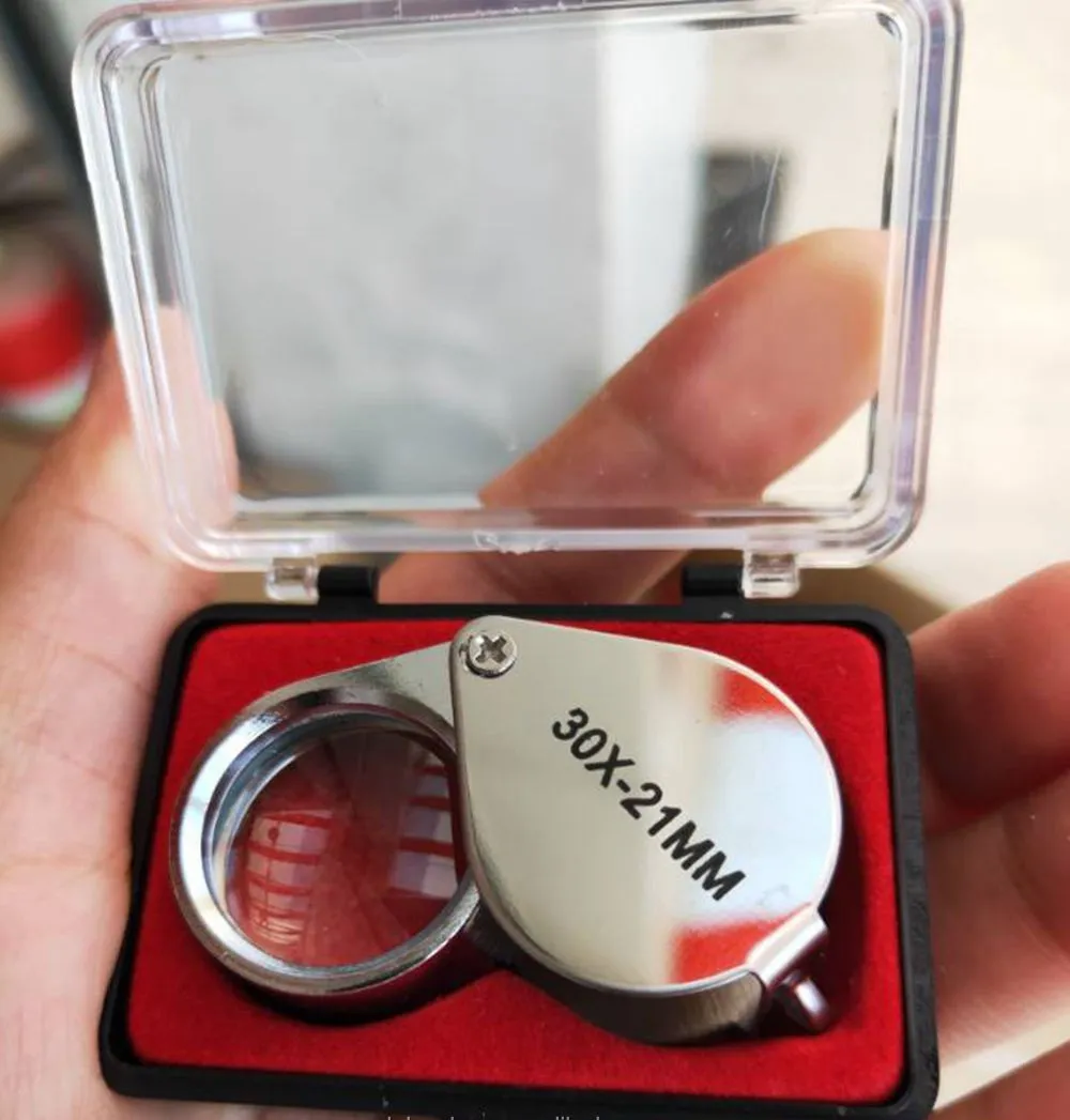 30X 21mm Portable Jeweler Loupe Eye Magnifying Glass Magnifier Eye Loop