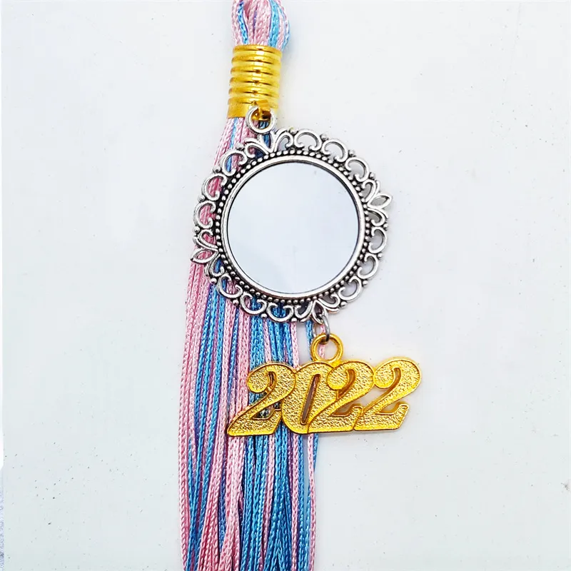 2022 Sublimation Graduation Tassel Charm Party Heat Transfer Printing
