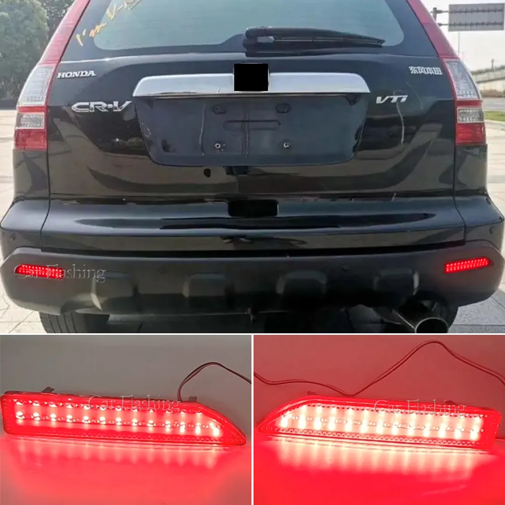 Honda için 2pcs CRV CR-V-V 2008 2009 LED arka tampon reflektör ışıkları sis lambası fren arka lambası ışık