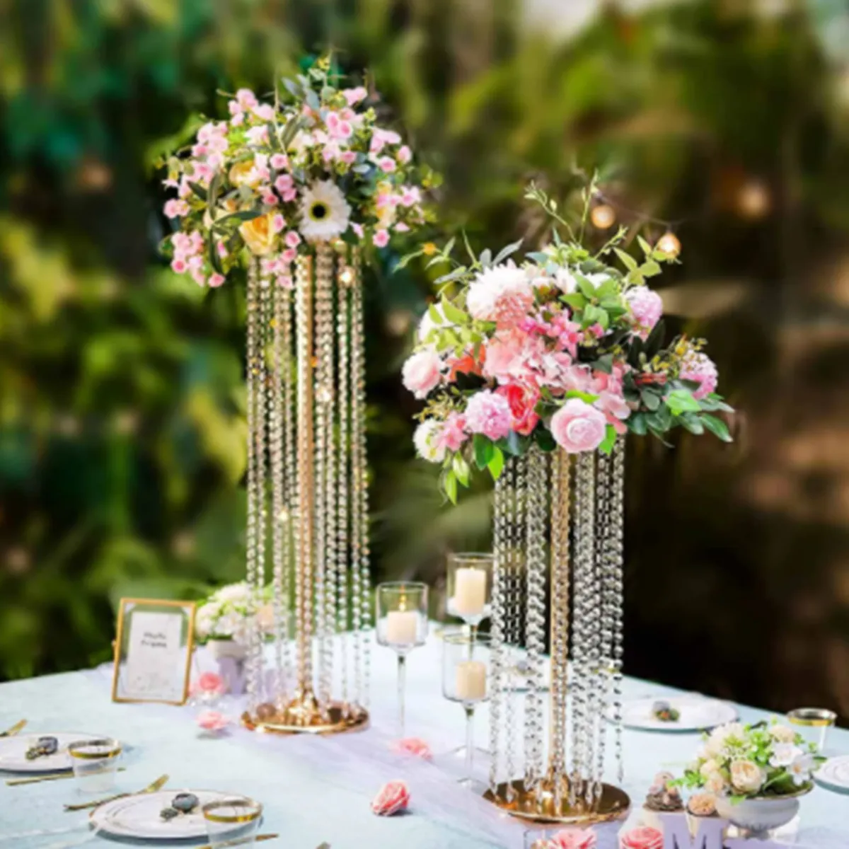 decoración Bodas Centros de mesa Decoraciones de mesa centro de mesa piezas centrales soporte de flores de boda centro de mesa