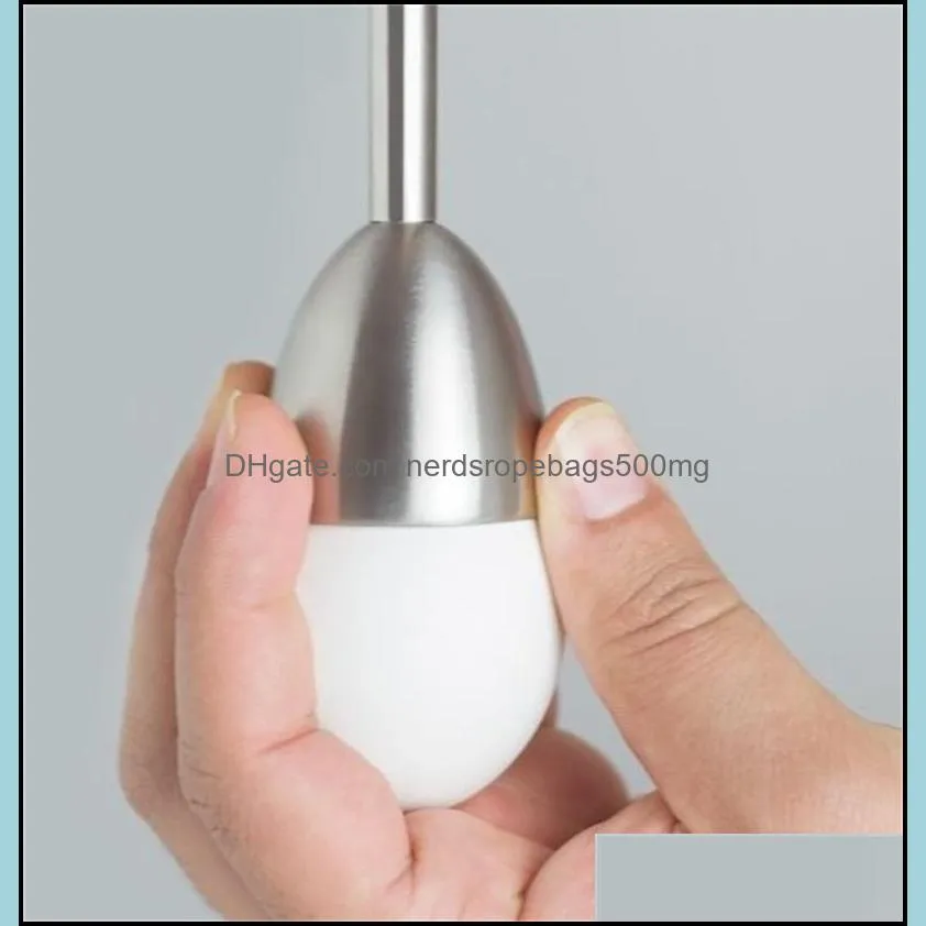Stainless Steel Egg Tool Shell Opener Topper Cutter Metal Boiled Raw Open Tools Creative Kitchen Eggs BH23 5 L2
