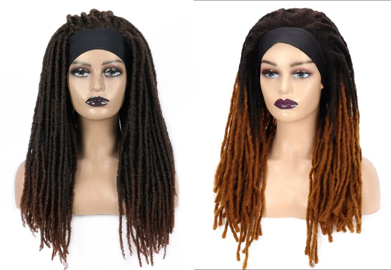 2 Colors New Fashion Women's Long mix Brown Cosplay Hair Wig for Indian Twist Braids Women 's Cosplay party wig