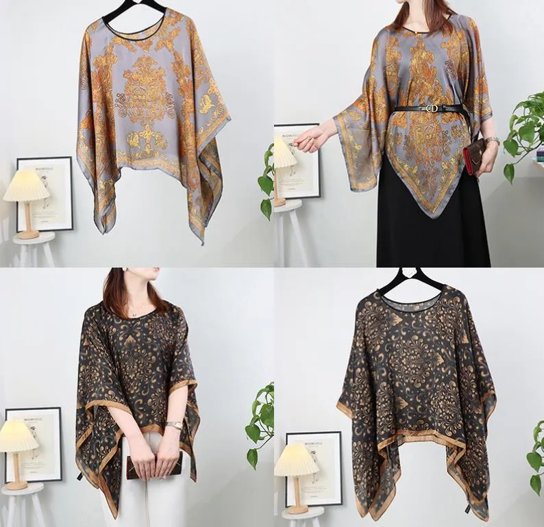 Capes For Womens Mariffon Châle Blouse Tops Print Sheer Wraps Poncho Capelets Beach Swim Cover Up