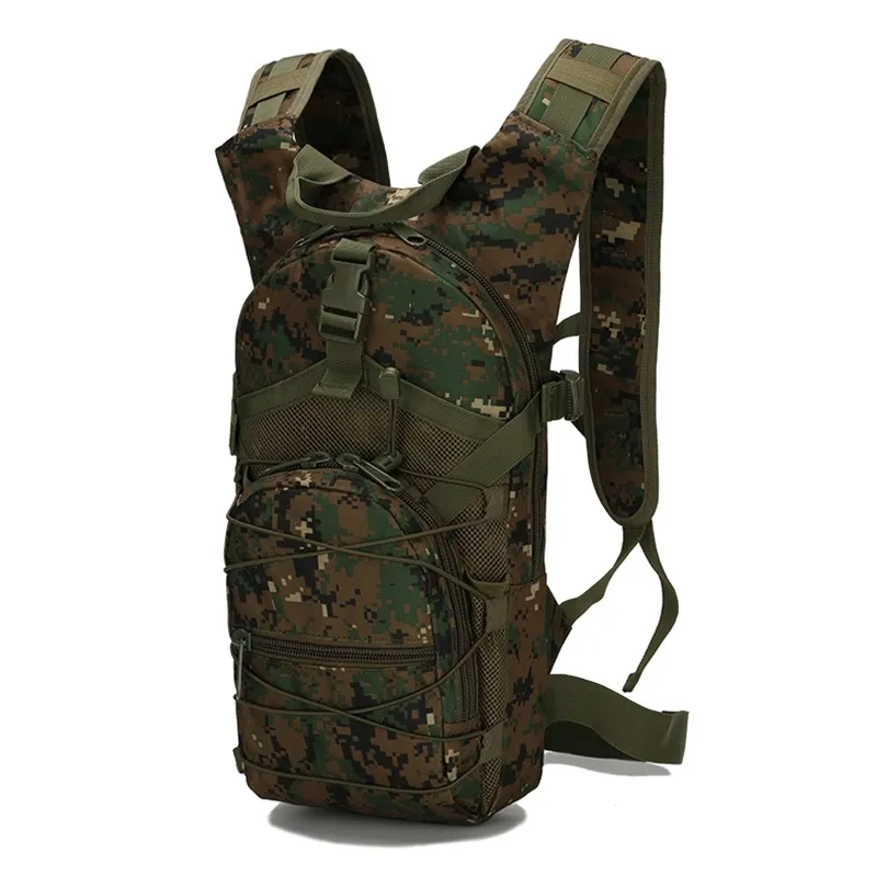 15L Molle Tactical Backpack 800D Oxford Military Hiking Bicycle Backpacks Outdoor Sports Cycling Climbing Camping Bag Army XA568 220721