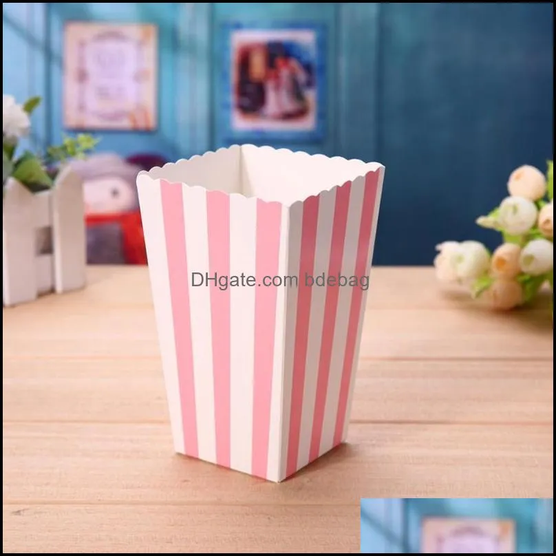 Gift Wrap 12pcs Favor Candy Treat Popcorn Boxes For Wedding Party Supply Baby Shower Favour Corn Kid Decoration