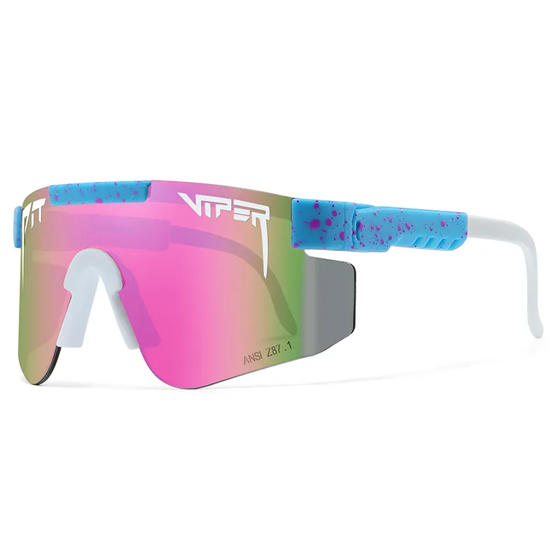 Pit Viper Fishing Okulary przeciwsłoneczne okulary na zewnątrz Sport okulary cykliczne UV400 Masowe rower rowerowy MTB z obudową 220517