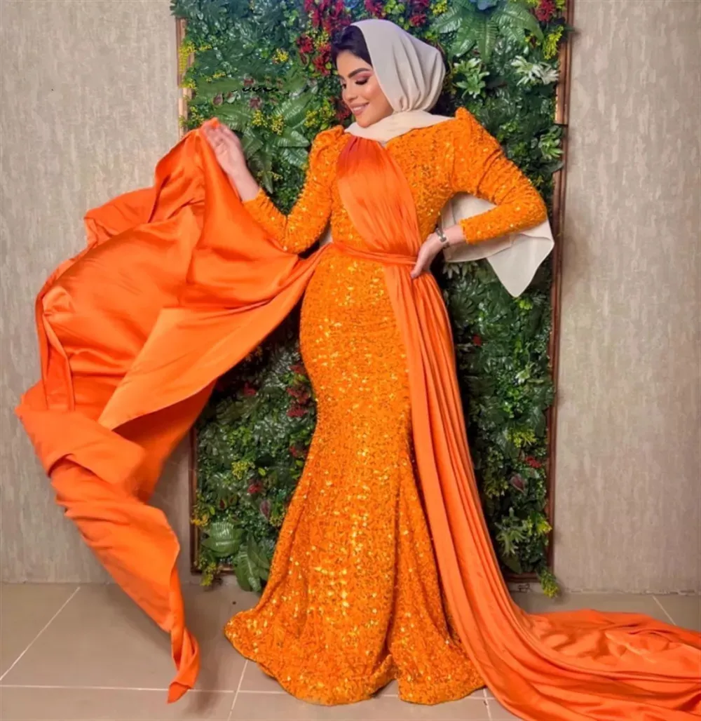 formal dress for women muslim Final Sale Luxury Black Short Muslim Long Sleeves Evening Dress SS212 main image 1