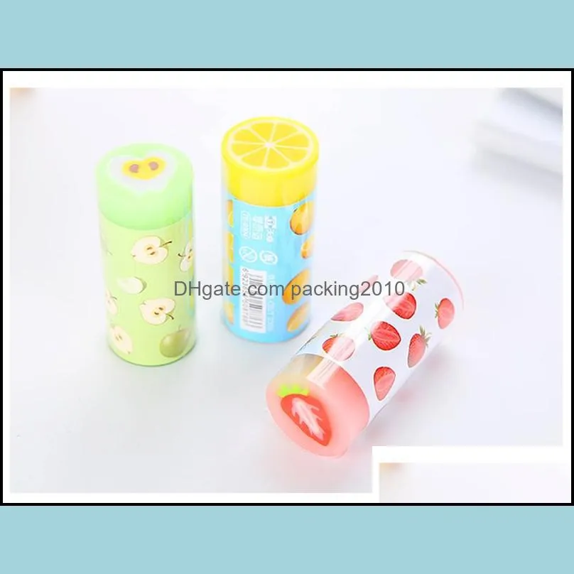 Fruit Eraser 30pcs/pack Candy Color Stationery Eraser Fruit Series Rubber Earsers School Supplies For Student Gift