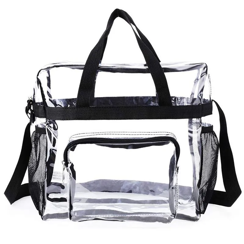 Cosmetic Bags & Cases Travel PVC Bag Men Women Transparent Clear Zipper Shoulder Makeup Organizer Wash Make Up Tote Handbags Toilery CaseCos